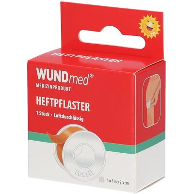 WUNDmed® Heftpflaster 5 m x 2,5 cm Pflaster 1 St beige 1 St Pflaster WUNDmed® Heftpflaster 5 m x 2,5 cm Pflaster 1 St beige 1 St Pflaster