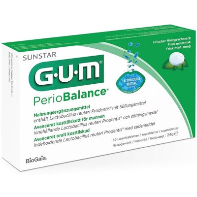 Gum® PerioBalance® Lutschtabletten Minzgeschmack 24 g 24 g Lutschtabletten Gum® PerioBalance® Lutschtabletten Minzgeschmack 24 g 24 g Lutschtabletten