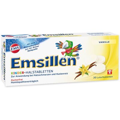 Emsillen® Kinder - Halstabletten Vanille Lutschtabletten 20 St 20 St Lutschtabletten Emsillen® Kinder - Halstabletten Vanille Lutschtabletten 20 St 20 St Lutschtabletten