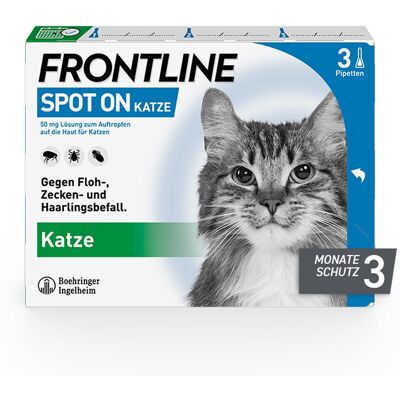 Frontline Spot on gegen Zecken und Flöhe Katze Einzeldosispipetten 3 St 3 St Einzeldosispipetten Frontline Spot on gegen Zecken und Flöhe Katze Einzeldosispipetten 3 St 3 St Einzeldosispipetten