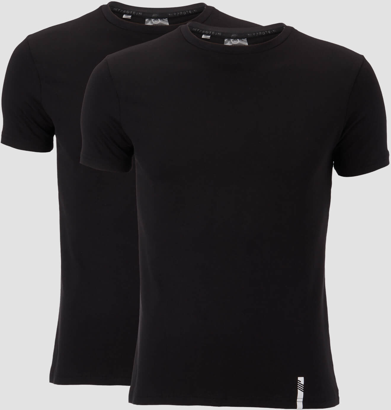 MP Men's Luxe Classic Crew T-Shirt - Black/Black (2 Pack) - XS