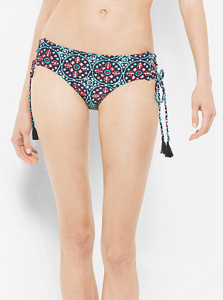 MICHAEL Michael Kors MK Tassel-Tie Bikini Bottoms - Turquoise