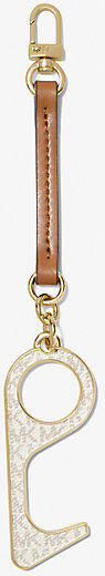 MICHAEL Michael Kors MK Logo Key Chain Touch Tool - Vanilla/acorn