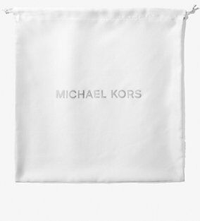 Michael Kors MK Medium Logo Woven Dust Bag - White