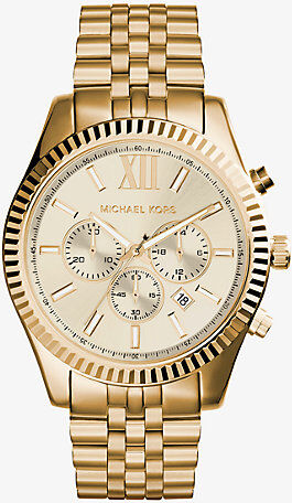 Michael Kors MK Lexington Gold-Tone Watch - Gold