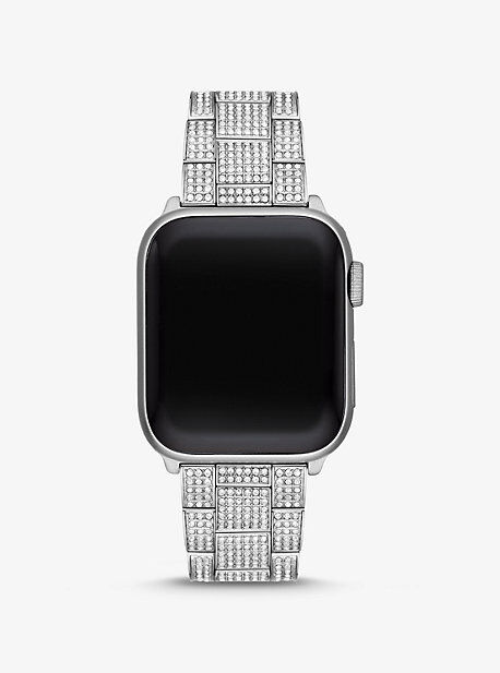 Michael Kors MK Pavé Silver-Tone Strap For Apple Watch® - Silver