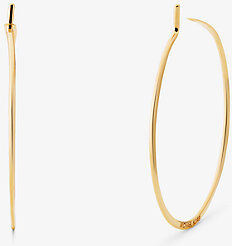 Michael Kors MK Precious Metal-Plated Sterling Silver Whisper Mini Hoop Earrings - Gold