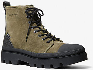 Michael Kors Mens MK Colin Suede Boot - Olive