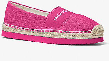 MICHAEL Michael Kors MK Vicky Logo Canvas Slip-On Espadrille - Wild Berry