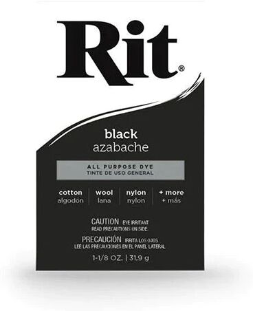 Rit Black Fabric Dye Powder Rit All Purpose Clothes Cotton Colouring