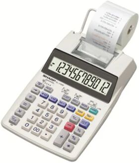 Sharp El1750V Printing Calculator Dual Colour Print