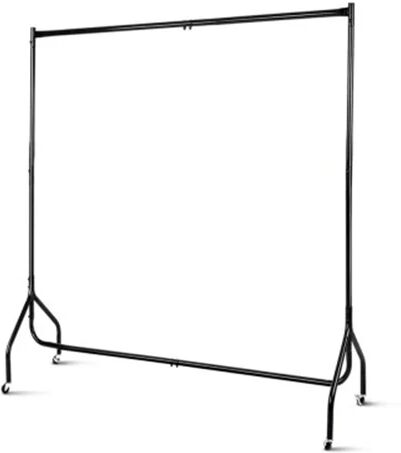 Unbranded 6FT Metal Garment Display Rail - Black