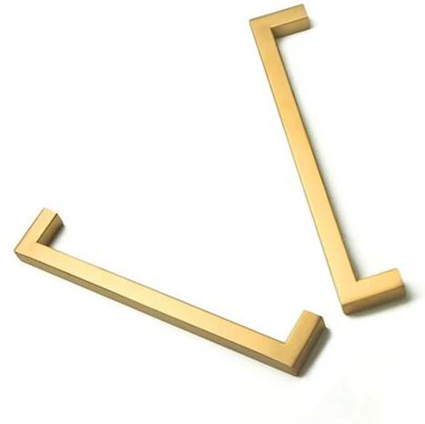 Unbranded 15X Brushed Brass Drawer Pulls Kitchen Cabinet Handles Gold Finish