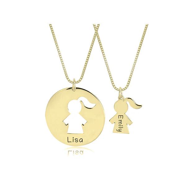 Unbranded Mom Daughter Necklace