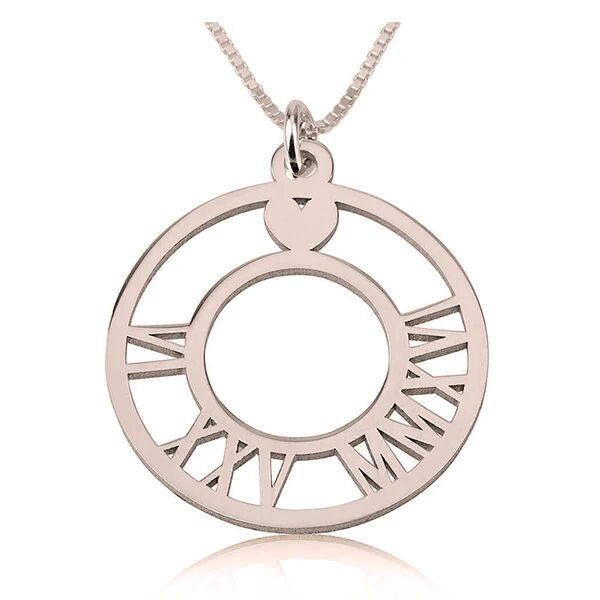 Unbranded Circle Roman Numeral Necklace