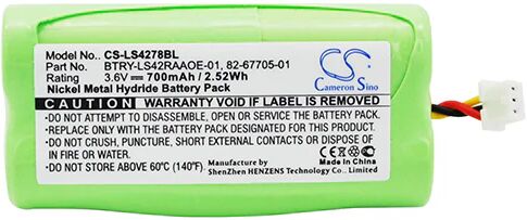 Cameron Sino Ls4278Bl Battery Replacement For Symbol Barcode Scanner