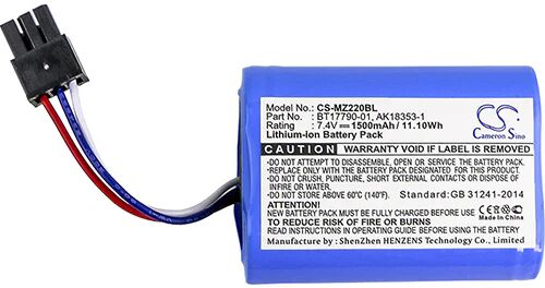 Cameron Sino Mz220Bl Battery Replacement For Cognex Barcode Scanner