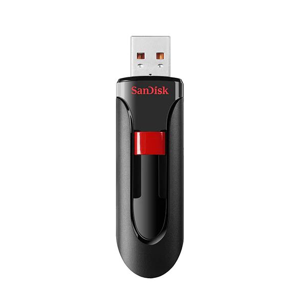 SanDisk Cruzer Glide 3 Usb Flash Drive 32Gb Black With Red Slider