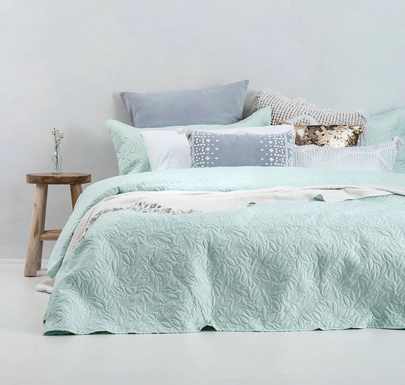 Bambury Botanica Embossed Coverlet Set