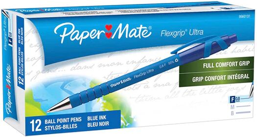 Papermate Flex Grip Rt Ballpen Blue Box Of 12