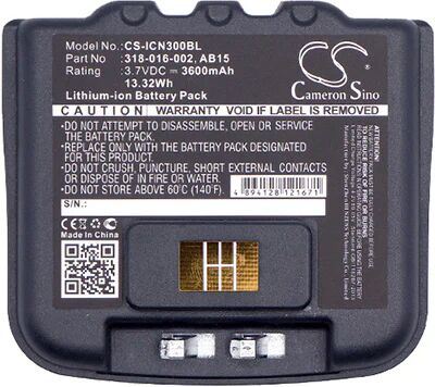 Cameron Sino Icn300Bl Battery Replacement For Intermec Barcode Scanner