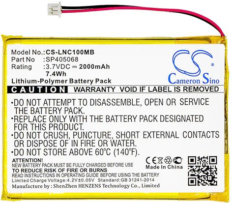 Cameron Sino Lnc100Mb Battery Replacement For Luvion Baby Phone