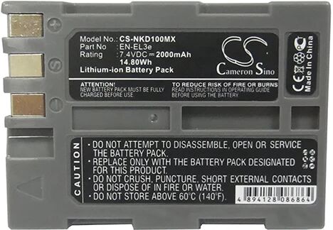 Cameron Sino Nkd100Mx Battery Replacement For Nikon Camera