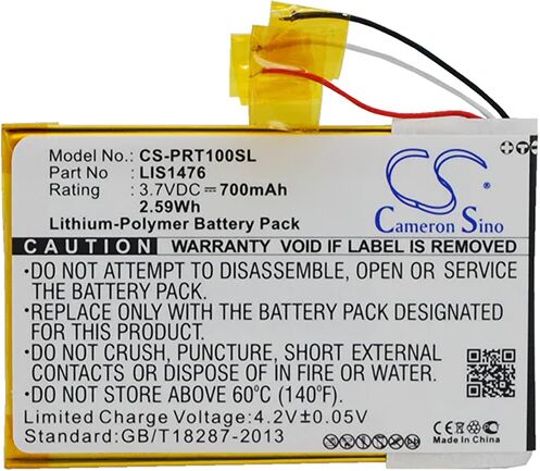 Cameron Sino Prt100Sl Replacement Battery For Sony Ebook E Reader