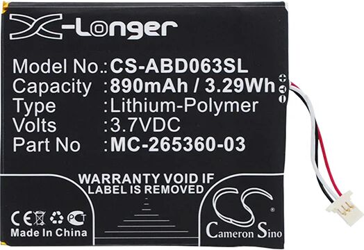 Cameron Sino Abd063Sl Replacement Battery For Amazon Ebook E Reader