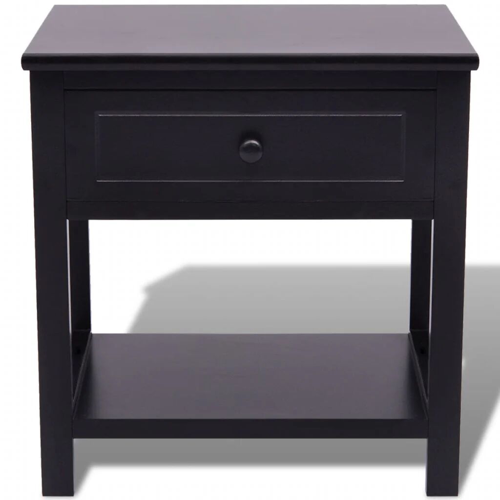 Unbranded Bedside Cabinet Wood - Black