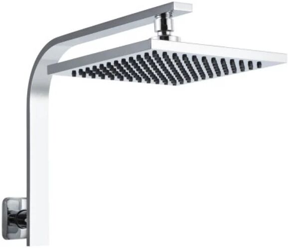 WELS Rain Shower Head Set Gooseneck Square Faucet High Pressure Hand Held