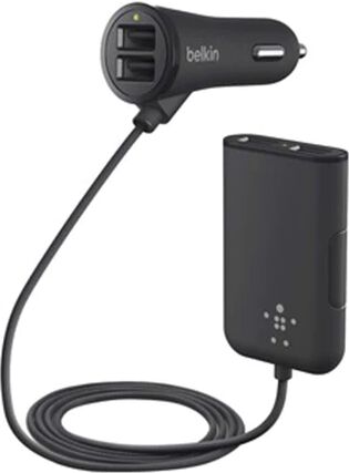 Belkin Car Charger With Extension Hub 4 Port