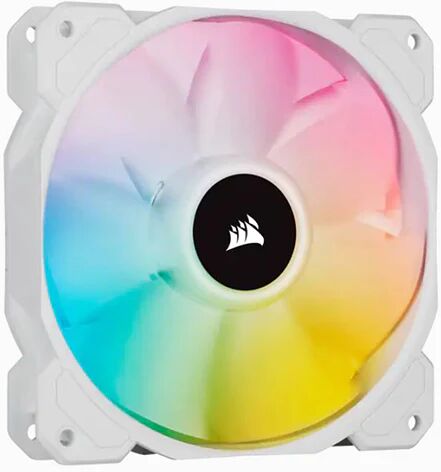 Corsair White Sp120 Rgb Elite 120Mm Rgb Led Pwm Fan With Airguide