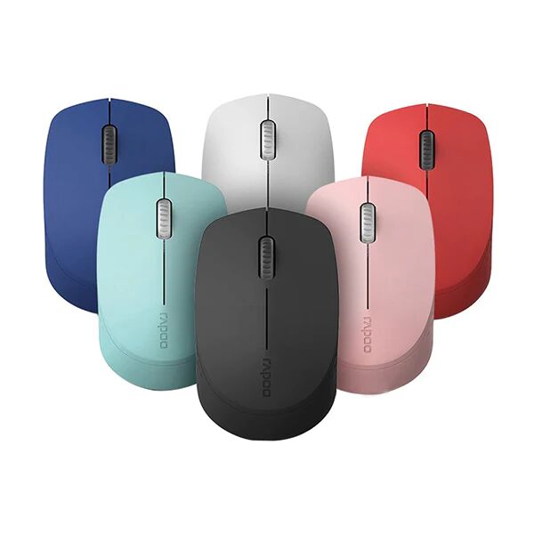 RAPOO M100 2.4GHz Bluetooth 3/4 Quiet Click Wireless Mouse Pink