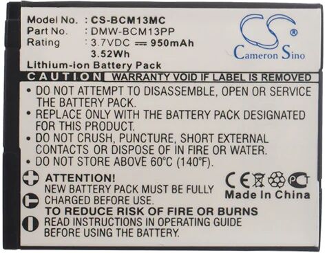 Cameron Sino Bcm13Mc Battery Replacement For Panasonic Camera