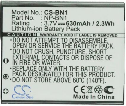 Cameron Sino Bn1 Battery Replacement For Sony Camera