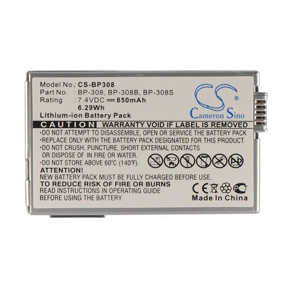 Cameron Sino Bp308 Battery Replacement For Canon Camera