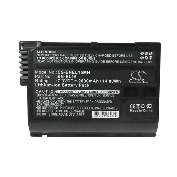 Cameron Sino Enel15Mh Battery Replacement For Nikon Camera