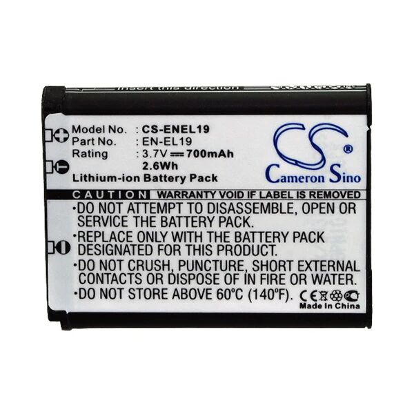 Cameron Sino Enel19 Battery Replacement For Nikon Camera