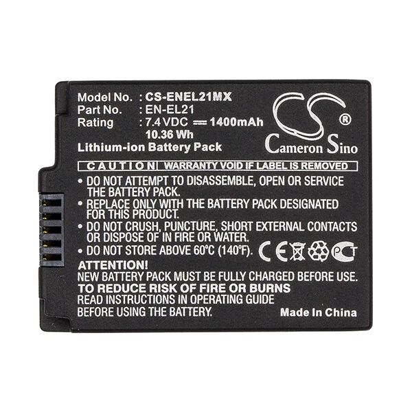 Cameron Sino Enel21Mx Battery Replacement For Nikon Camera