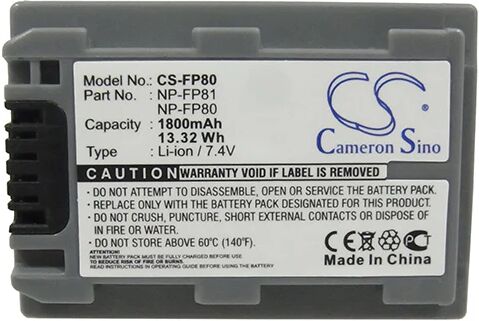 Cameron Sino Fp80 Battery Replacement For Sony Camera