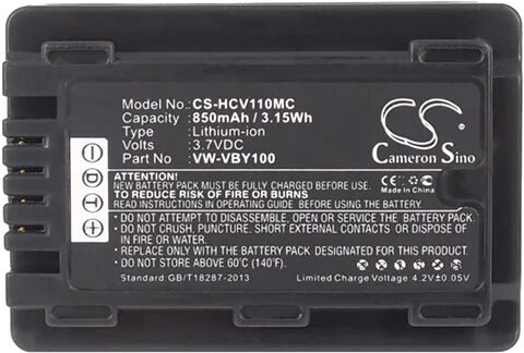 Cameron Sino Hcv110Mc Battery Replacement For Panasonic Camera