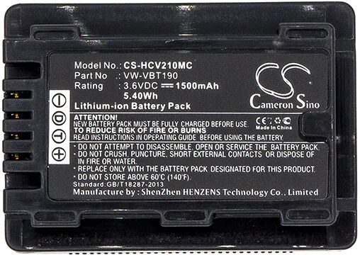 Cameron Sino Hcv210Mc Battery Replacement For Panasonic Camera