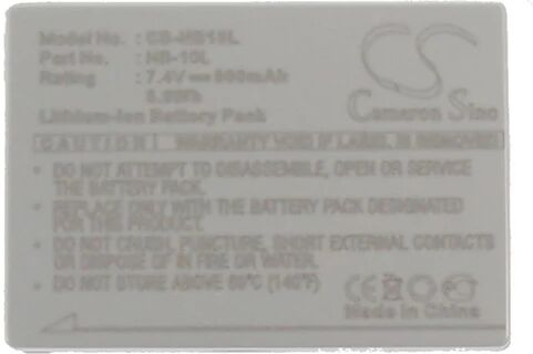 Cameron Sino Nb10L Battery Replacement For Canon Camera