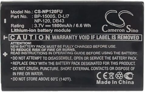 Cameron Sino Np120Fu Battery Replacement For Fujifilm Camera