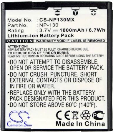 Cameron Sino Np130Mx Battery Replacement For Casio Camera