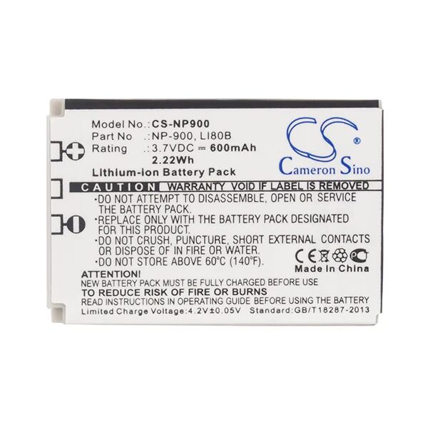 Cameron Sino Np900 Battery Replacement For Polaroid Camera