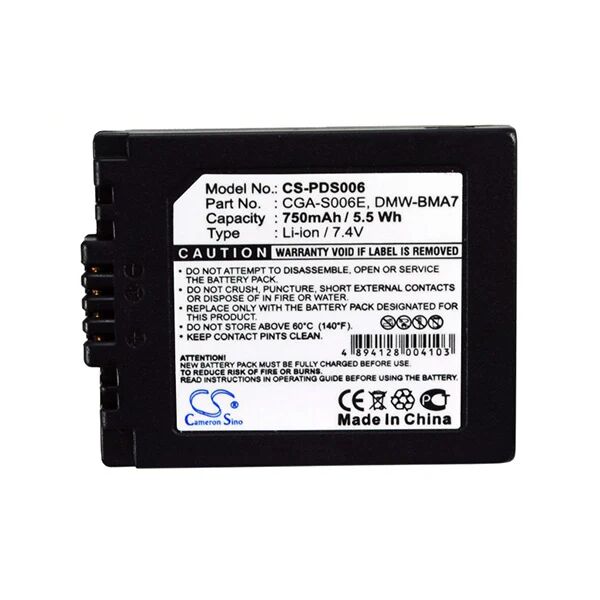 Cameron Sino Pds006 Battery Replacement For Panasonic Camera