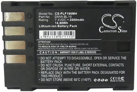 Cameron Sino Plf190Mh Battery Replacement For Panasonic Camera