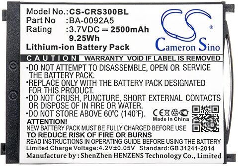 Cameron Sino Crs300Bl Battery Replacement Cipherlab Barcode Scanner